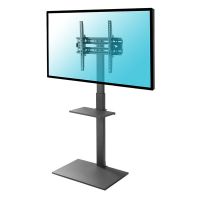 kimex soporte de suelo para tv 32-55 altura 95-125cm vesa 400x400 max 35kg