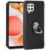 cool funda hard negra con anilla para samsung a426 galaxy a42 5g