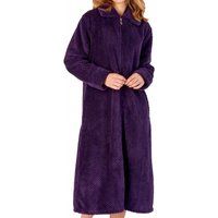 Luxury Waffle Fleece Zip Opening Housecoat