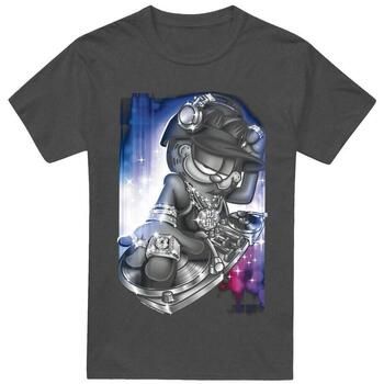 Garfield Camiseta DJ Lazy para hombre