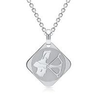 cadena de plata signo zodiacal sagitario