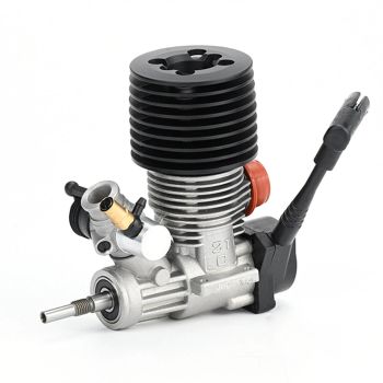 Motor Nitro VRX Racing SH.21 de 3.48cc con eje SG, escape trasero y tirador manual con bujía para modelo de vehículo RC