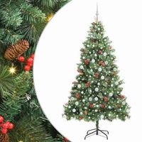 arbol de navidad artificial verde 210 cm pvc y metal