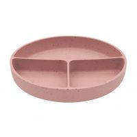 plato dividido con base de succion platinum silicone blush