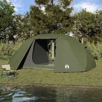 tienda de pesca - refugio - poliester y fibra de vidrio - verde oliva 514x465x187cm