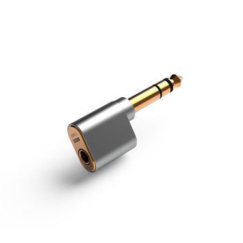 Adaptador de Audio para amplificador de escritorio DD HiFi DJ65B, 6,35mm macho a 4,4mm hembra