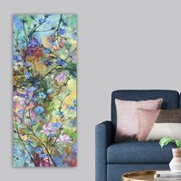 pintura decorativa lienzo dky24248457450120 multicolor 50x120