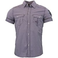 srk camisa manga corta chemise homme cotine para hombre