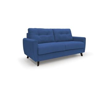 Callisto sofá cama convertible de tela suave e impermeable 208 cm (mat. 160x197) azul