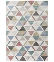 madison 34010 - multicolor - alfombra geometrica dibujo triangulos