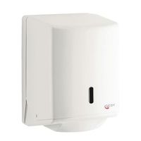 dispensador de toallas de papel de resina termoplastica blanca con espiral de 16 mm de diametro max