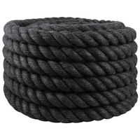 cuerda de yute 40 mm negro 100 yute tossa vidaxl