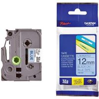 brother tze-531 original p-touch label tape 12mm x 8m black on blue