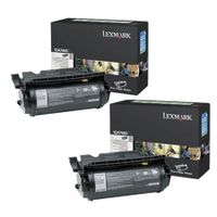 original multipack lexmark t630ve printer toner cartridges 2 pack -12a7465