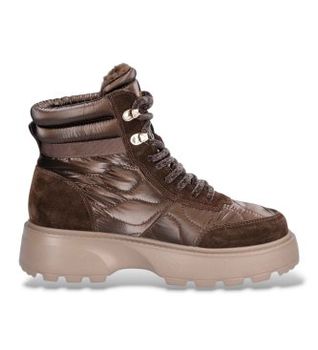 Blauer para mujer. F6BLANCA03 Botines de piel Blanca03 bronce (40), Plano, Cordones, Cremallera, Casual