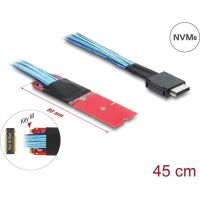 adaptador delock m2 key m a oculink sff-8611 de 45 cm