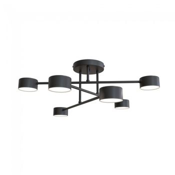Plafón de techo tanfa negro (6 luces)