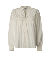 pepe jeans para mujer pl305014 blusa bernadette blanco s casual algodon manga larga