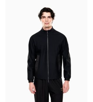 EA7 para hombre. 7M001342_AF16659 Chaqueta Premium Label Negro (L), Casual, Poliéster