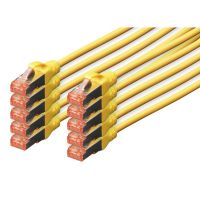 digitus cable de red s-ftp cat 6 lszh 5m amarillo 10 unidades
