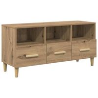 mueble de tv 102 x 36 x 50 cm roble artisan vidaxl