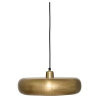 lampara colgante gena redonda 39 cm de diametro dorada - atmosphera createur dinterieur