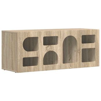 Mueble De Tv | Mueble De Salón | Gabinete De Tv Roble Sonoma 100 X 35 X 40 Cm Madera De Ingeniería