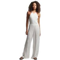 superdry mono combinaison brodee blanc casse para mujer