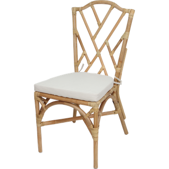 Silla Chippendale Eme Mobiliario Fabricada Artesanalmente Con Ratán Natural. Silla Apilable