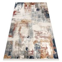 distin 0144b blanco  rosa  polvo alfombra moderna - abstraccion vi 80x150 cm
