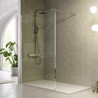 panel fijo de ducha fresh  70 cm cristal transparente