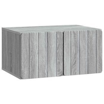 Mueble De Tv De Pared 59,5 X 41 X 30 Cm Sonoma Gris Vidaxl