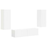 conjunto de mueble de tv 2 uds  mueble de salon  gabinete de tv madera de ingenieria