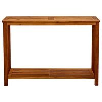 mesa consola de jardin  mesa de exterior madera maciza de acacia 110x40x75 cm