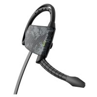 auriculares gioteck ex-03 con cable gancho de oreja cancelacion de ruido gaming negro y gris