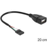 cable usb interno delock 83291 02 m usb a hembra a hembra