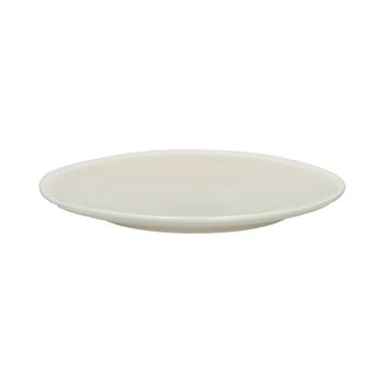 Plato de postre de porcelana beige