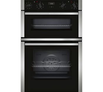 NEFF U1ACE2HN0B Electric Double Oven - Stainless Steel, Stainless Steel