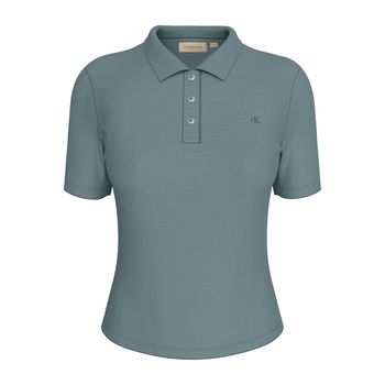 Calvin Klein Jeans. Polo con logo Gris J20J224749-PC2