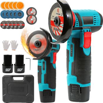 Mini amoladora angular eléctrica de 12V, recargable, con motor de escobillas, para reparación de automóviles, corte de diamante, herramienta eléctrica inalámbrica para pulir y esmerilar