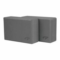 bloque de yoga avento sr042yagry gris 2 pcs