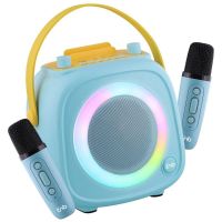 altavoces tnb karaoke bluetooth 10w con 2 microfonos y efectos de luz