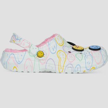 Crocs Zuecos Smiley Classic Lined Clog para mujer