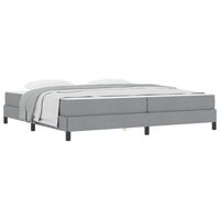 cama tapizada 203x200x45 cm  - gris