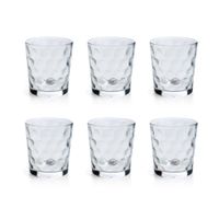 juego de 6 vasos bajos vidrio 26 cl