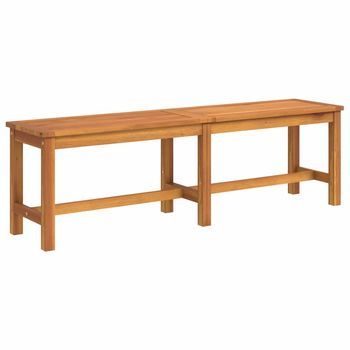 Banco De Jardín | Banco De Exterior | Silla De Jardín Madera Maciza De Acacia 150x35x45 Cm