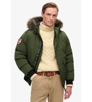 superdry para hombre m5011930a bomber everest faux fur verde xxl casual poliester reciclado sostenible