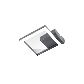 Lámpara De Techo Led Moderna Bard 11w Antracita 3394-24-282 Fabas Luce