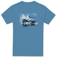 wildlife camiseta glaciers edge orcas para hombre