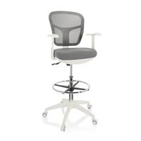 silla de trabajo top work 108 w tejido de mallatela gris hjh office